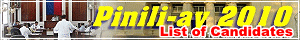 Philippine Elections 2010 - list of candidates