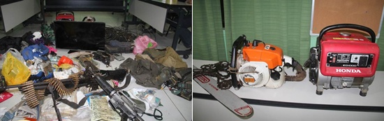 87th Infantry Battalion recovered items