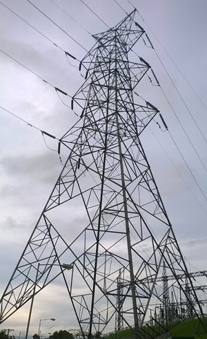 NGCP tower and transmission line