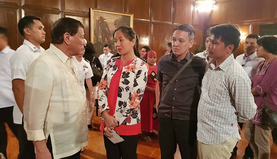 President Duterte meeting with Bayan leaders