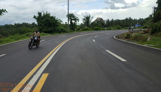 Completed P70.48M asphalt overlay project at Brgy. Lucsoon, Naval, Biliran