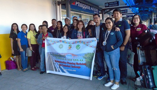 Arrival of NNC-Calabarzon and media partner CNN-4A at Tacloban Airport