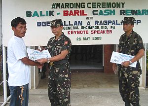 Balik-baril program of the army