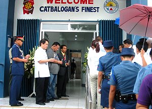 Blessing of the new Catbalogan City PNP building with secretary Gabby Claudio
