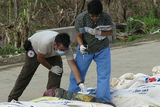 forensic experts Andres Patino and Raquel Fortun