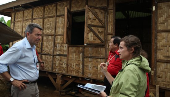 ICRC President Peter Maurer in Giporlos, Eastern Samar