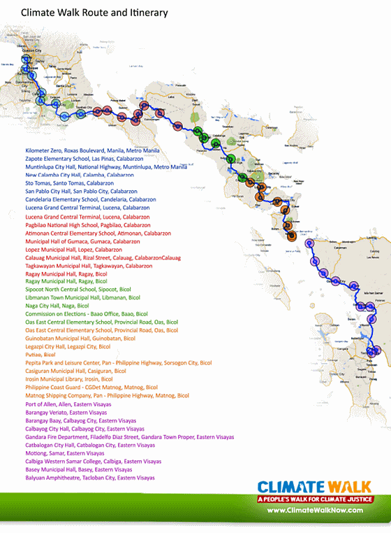 climate walk route