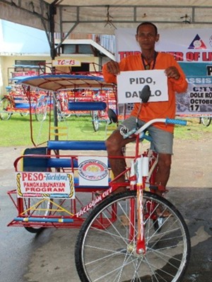 pedicab driver Danilo Pido