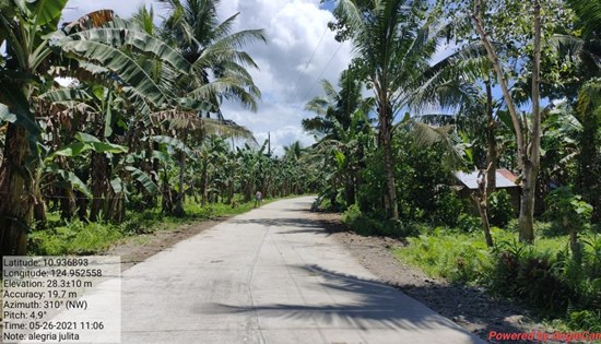 Julita, Leyte road