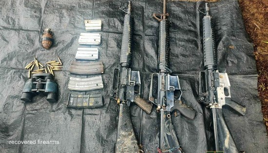 recovered firearms from NPA