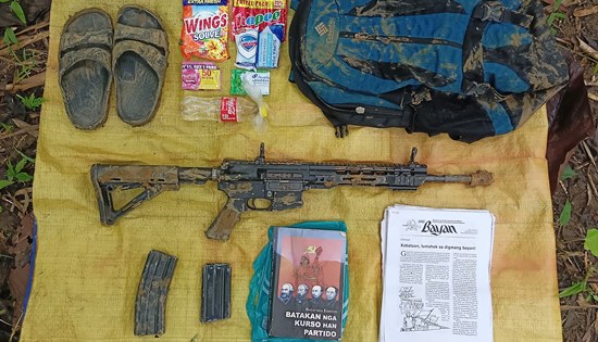 recovered weapon from NPA