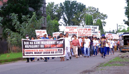 Victims of NPA exploitation in Alang-alang, Leyte