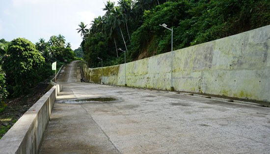 Bangon road catchwall