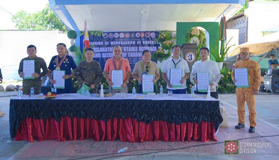 Tarangnan town in Samar declares Stable Internal Peace and Security status