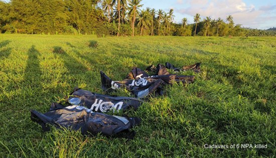 cadavers of 6 NPA killed