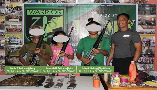 New Peoples Army (NPA) surremder to 78th Infantry (Warrior) Battalion