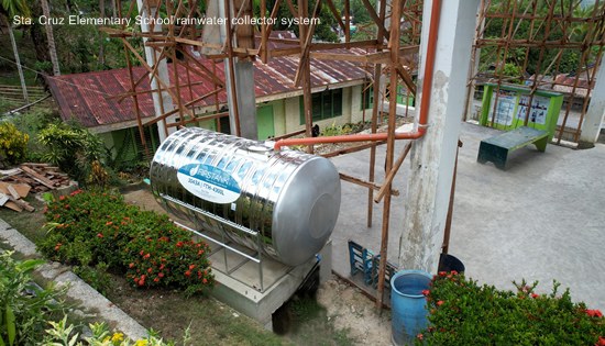 4000-liter rainwater collector system