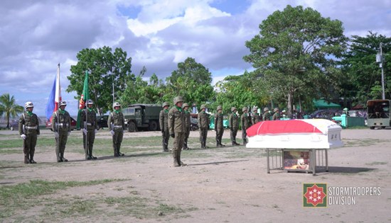 ceremonial honor to fallen hero Corporal Reycon Remedio