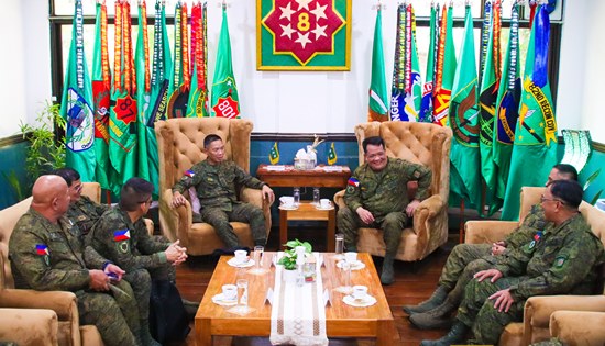Philippine Army Commanding General Lt. Gen. Roy M. Galido visit to the 8ID