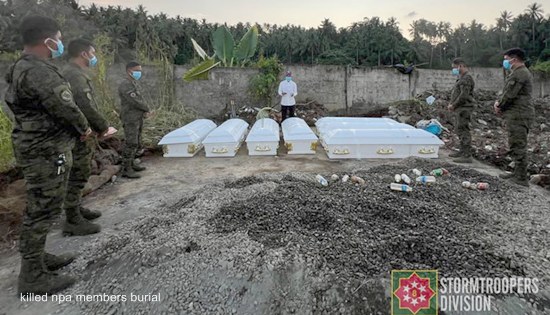 killed NPA membeers burial