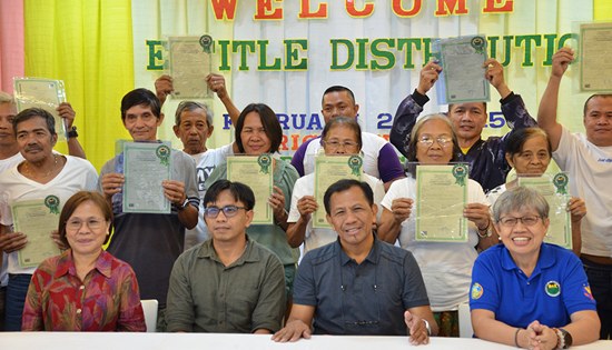 distribution of land titles in Samar