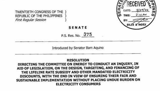 Senate Resolution No. 375