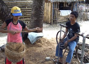 Coco twine production in Eastern Samar