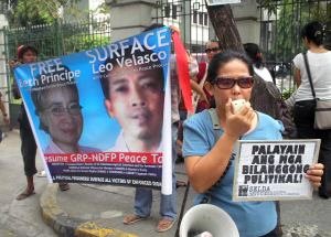 Human rights group rally in Manila