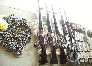 surrendered firearms by NPA